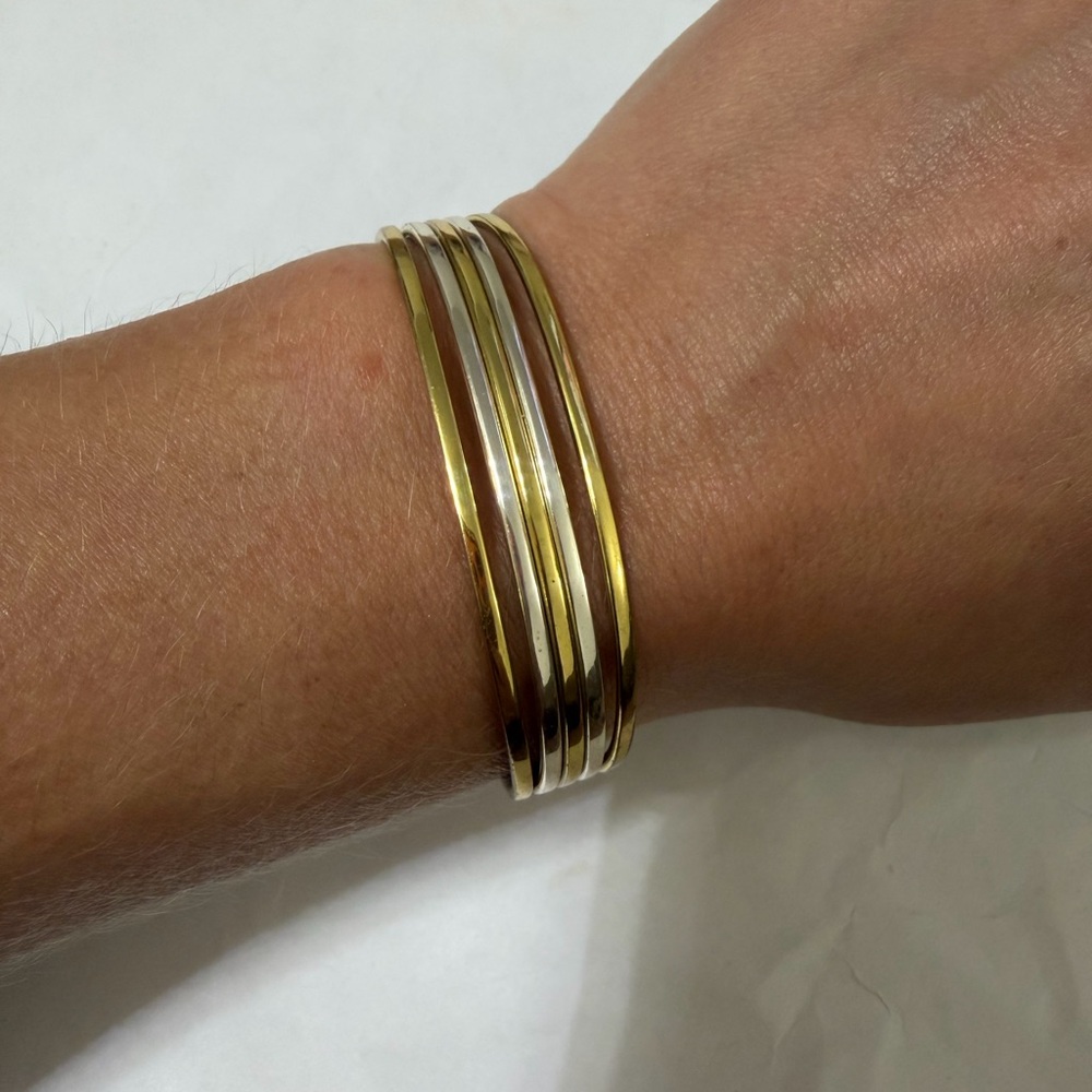Vintage Sausalito Craftworks California Gold & Silver tone bracelet